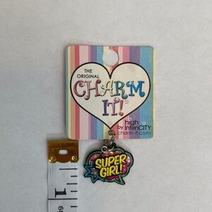 NEW Charm IT! High IntenCITY Kids Teen Tween Super Girl Charm for Charm Bracelet